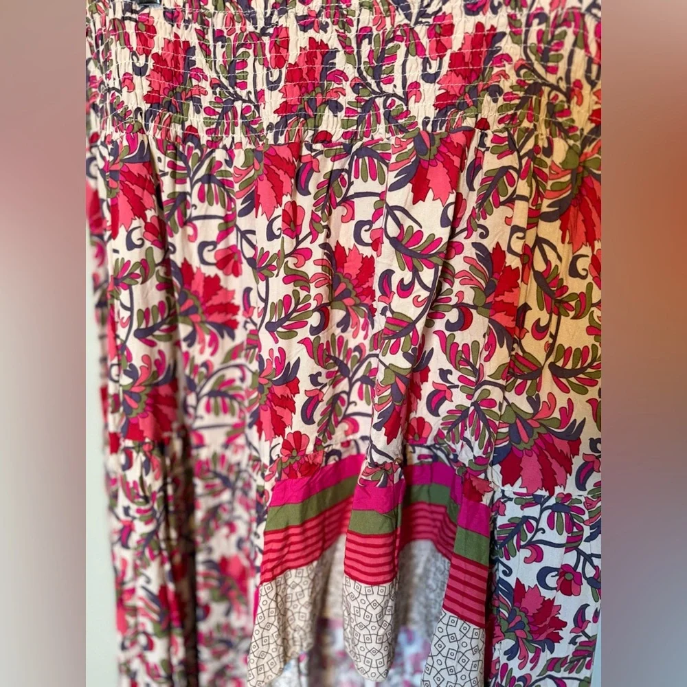 NWT BTFBM Floral High-Low Skirt with Ruffled hem Sz XL - Picture 5 of 11